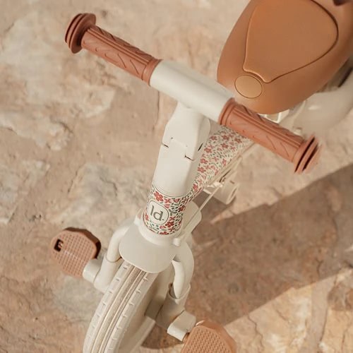 Little Dutch - 4 in 1 Tricycle with Push Bar Sunny Flower