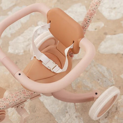 Little Dutch 4 in 1 Tricycle with Push Bar Fairy Floral Pink