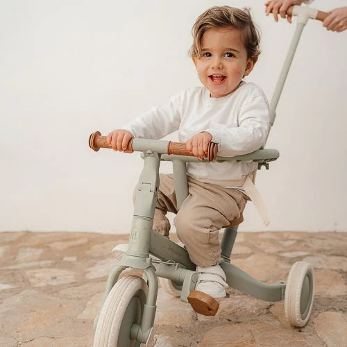 Little Dutch - 4 in 1 Tricycle with Push Bar - Green