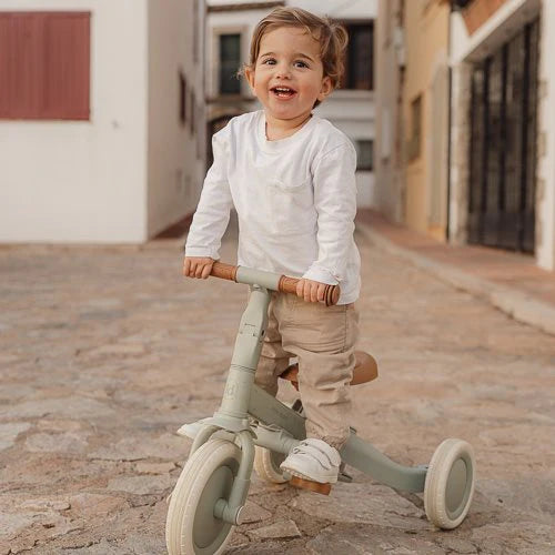 Little Dutch - 4 in 1 Tricycle with Push Bar - Green