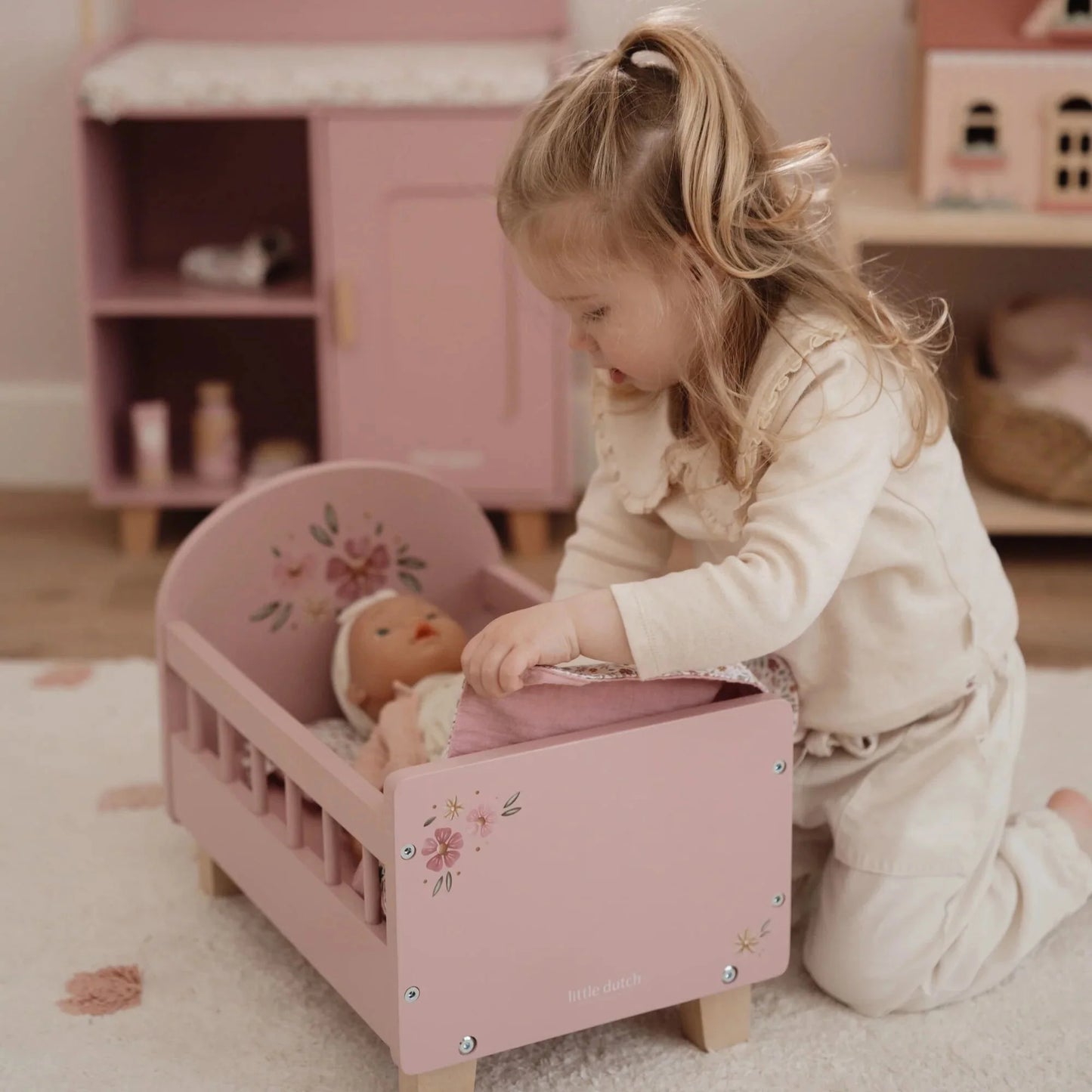Little Dutch - Wooden Doll Bed