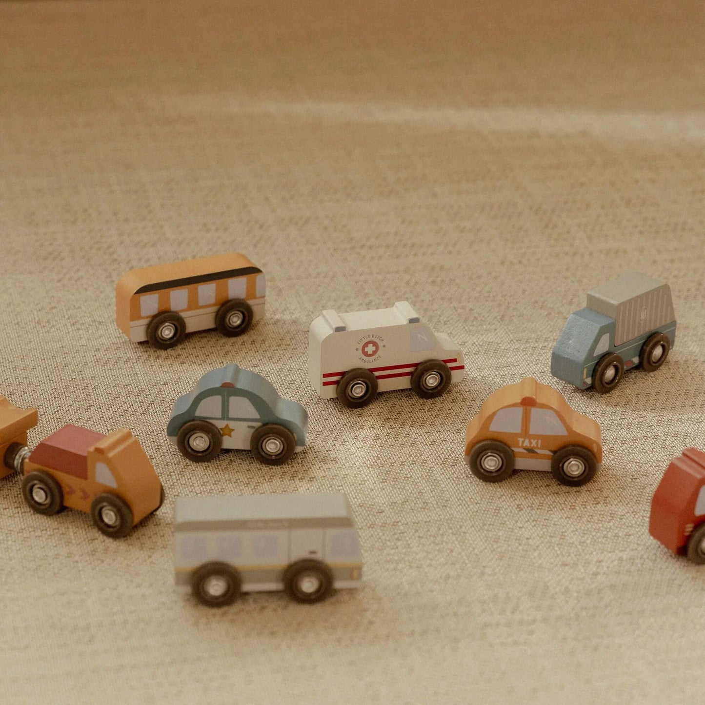 Little Dutch - Wooden Vehicle Set