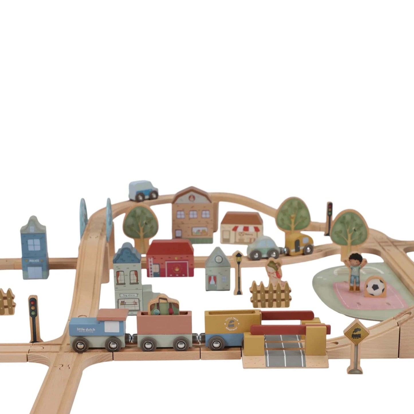 Little Dutch - Wooden Train Track Set XL
