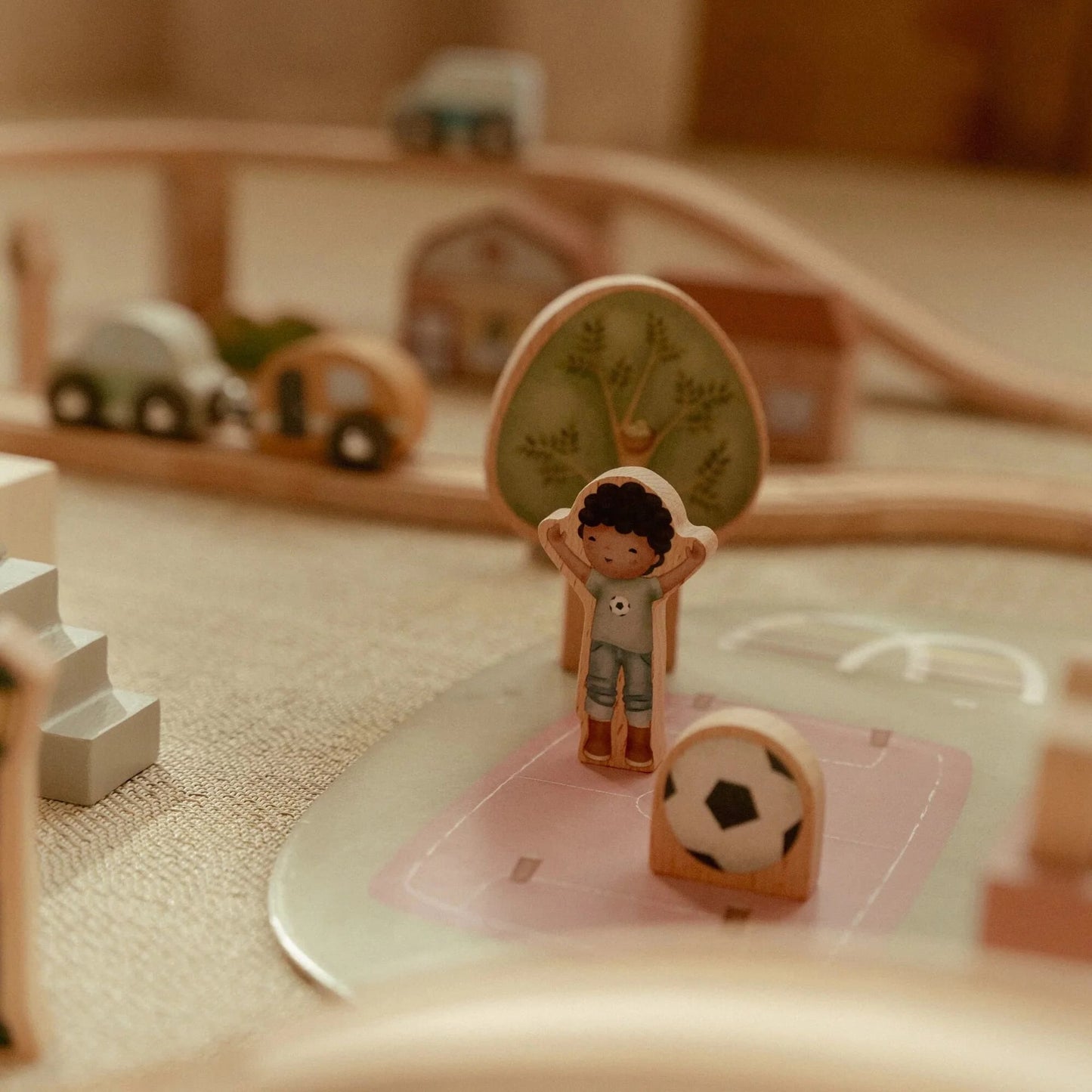 Little Dutch - Wooden Train Track Set XL