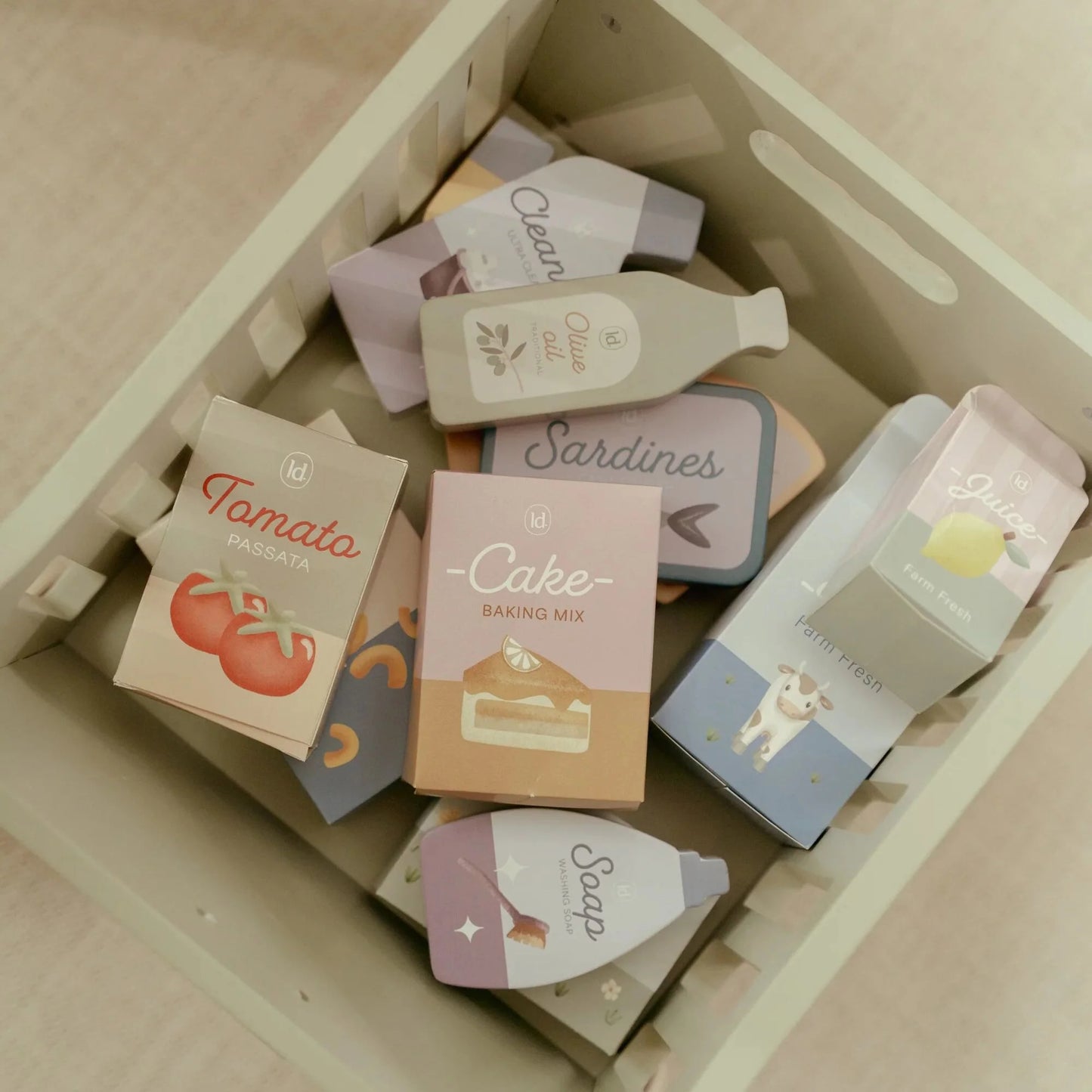 Little Dutch - Wooden Shopping Cart