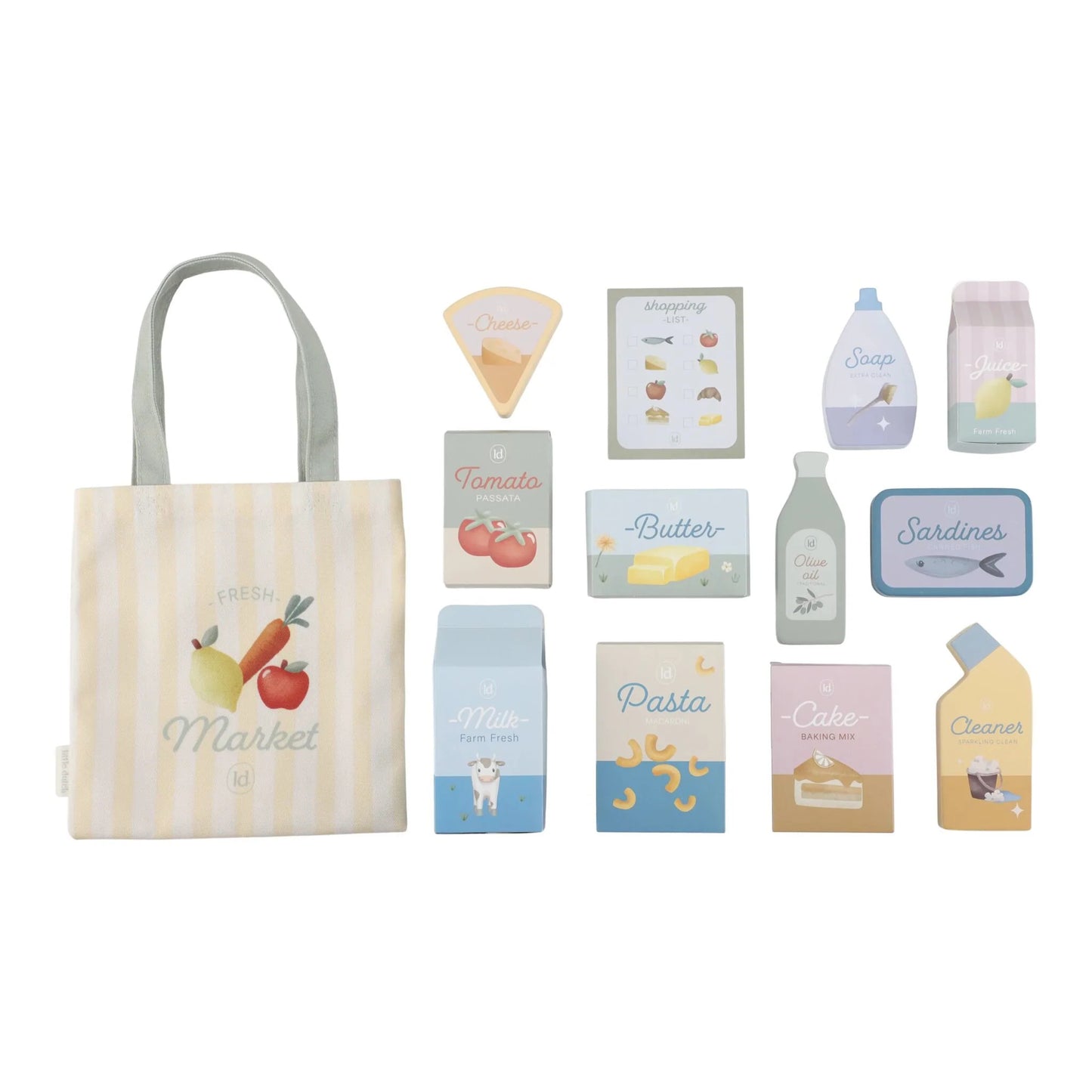 Little Dutch - Wooden Shopping Cart