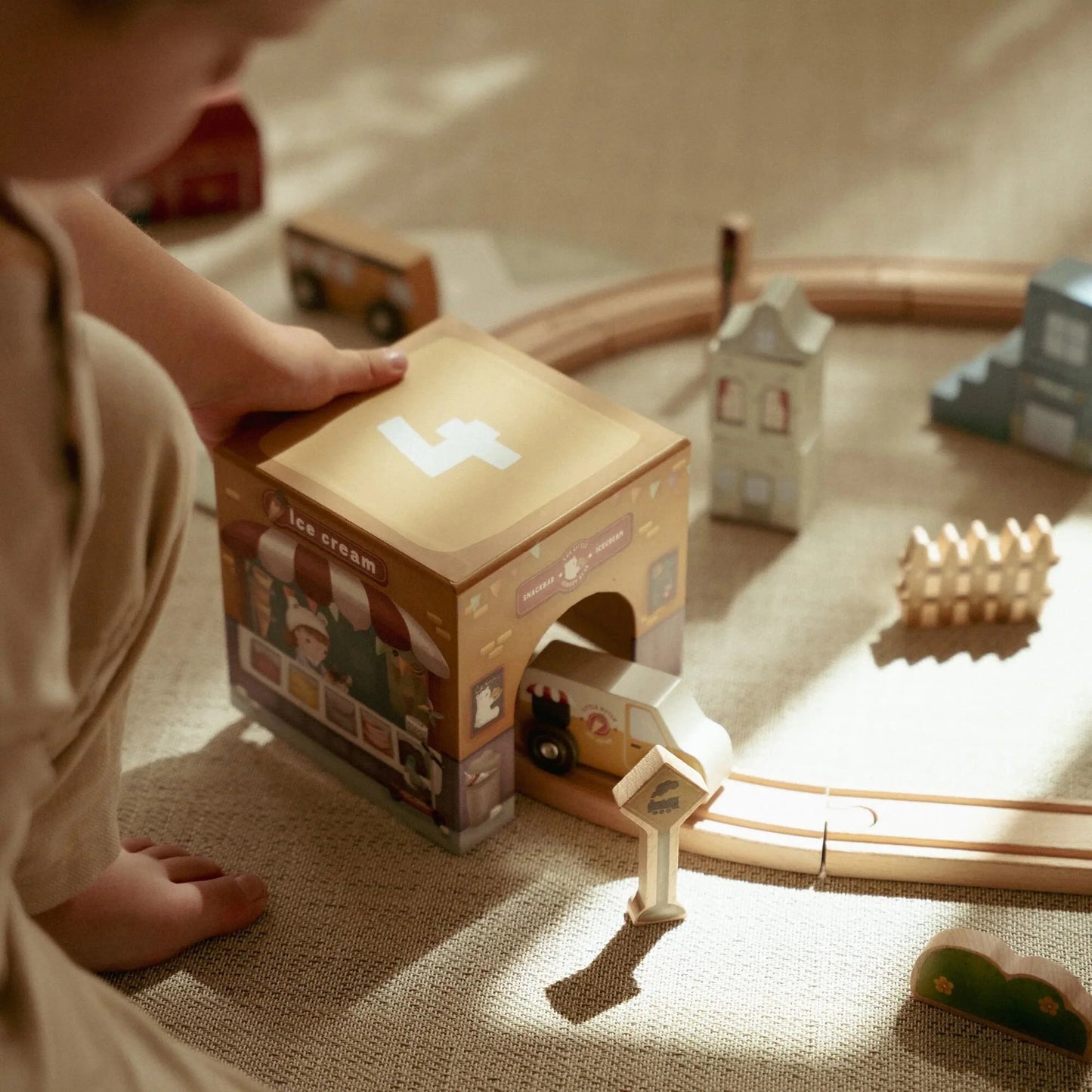 Little Dutch - Stacking Blocks With 6 Cars