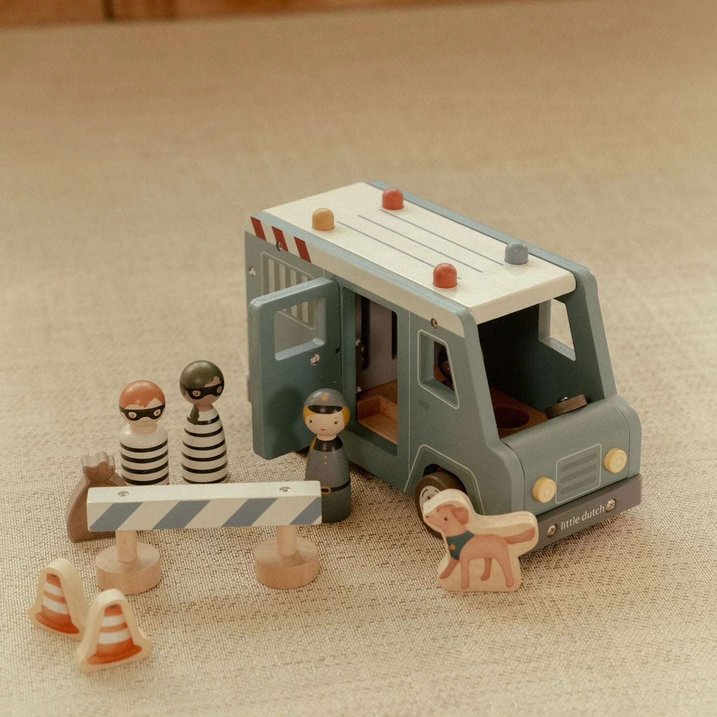 Littkle Dutch - Wooden Police Van