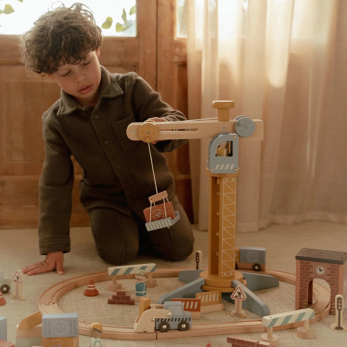 Little Dutch - Wooden Crane Set