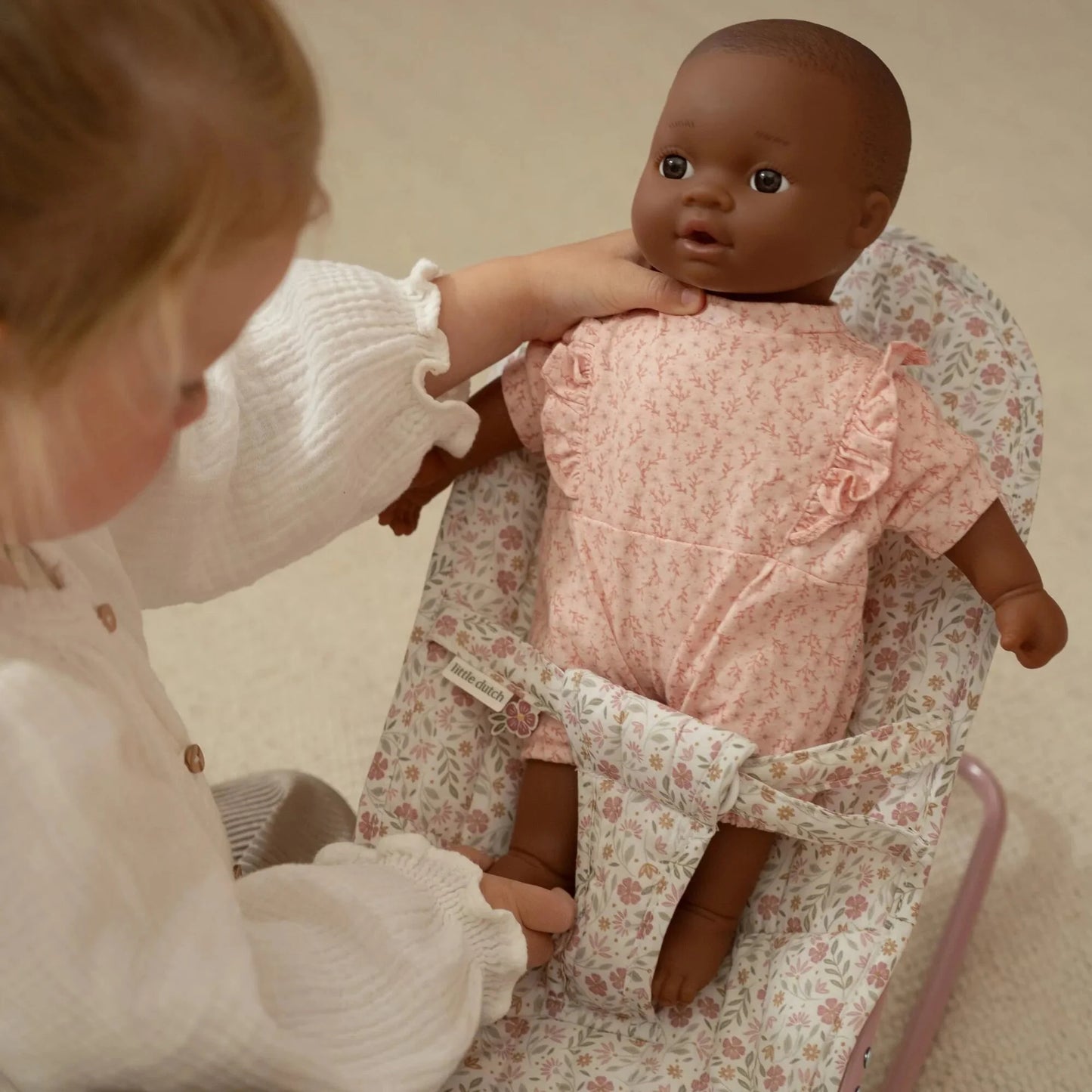 Little Dutch - Doll Bouncer - Soft Flowers
