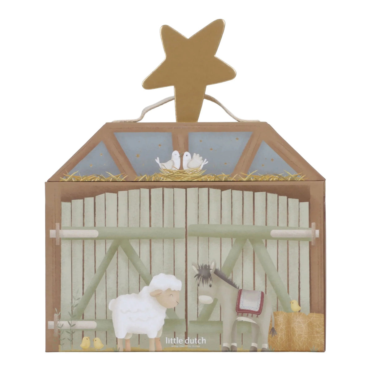 Little Dutch - Nativity Scene Playcase with Wooden Figures