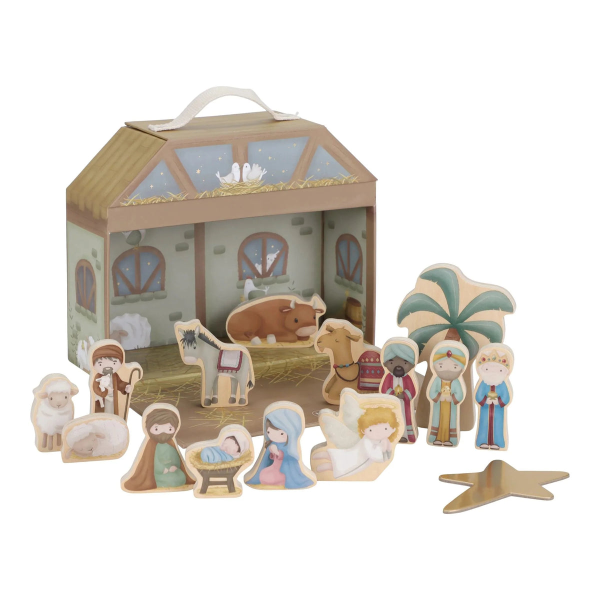 Little Dutch - Nativity Scene Playcase with Wooden Figures
