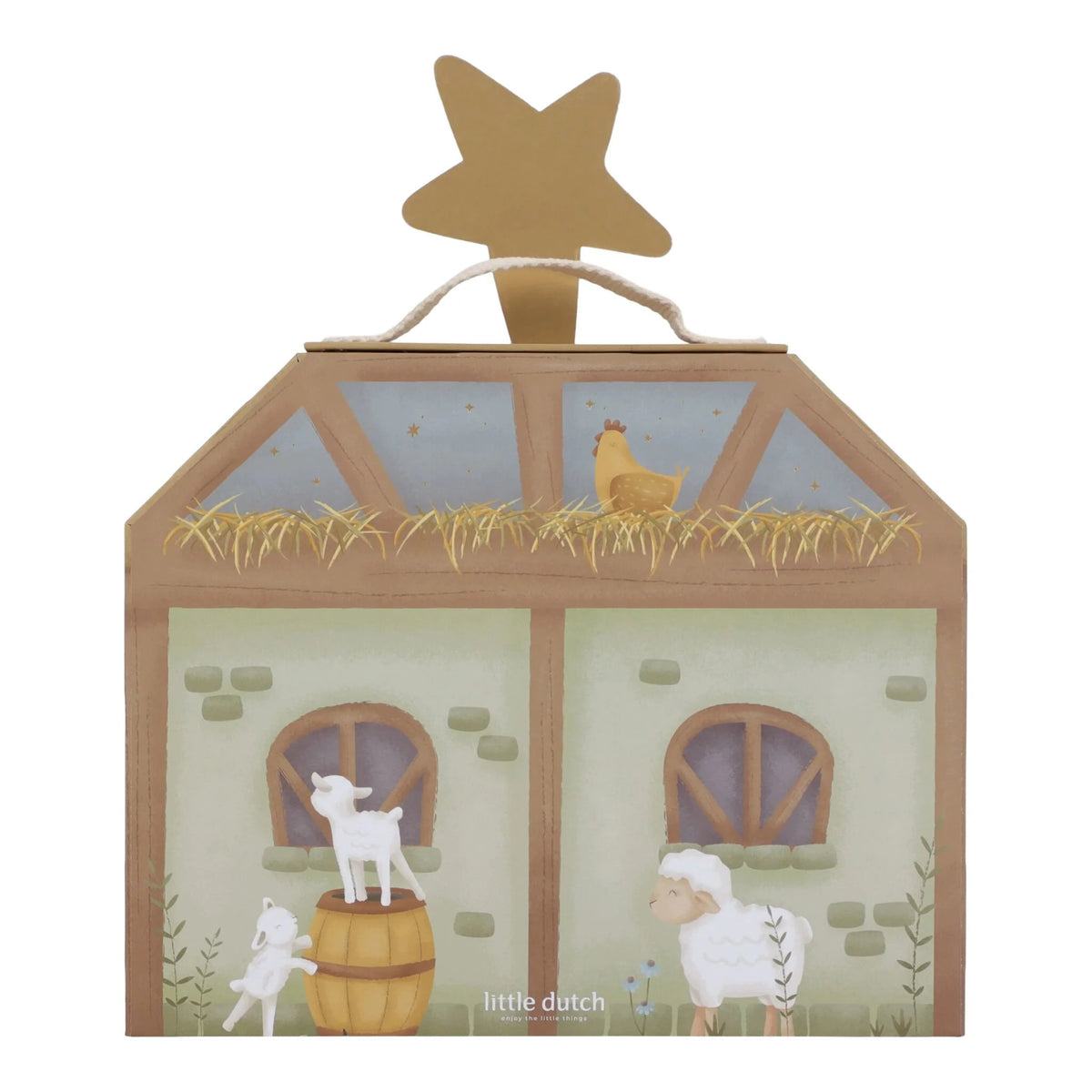 Little Dutch - Nativity Scene Playcase with Wooden Figures