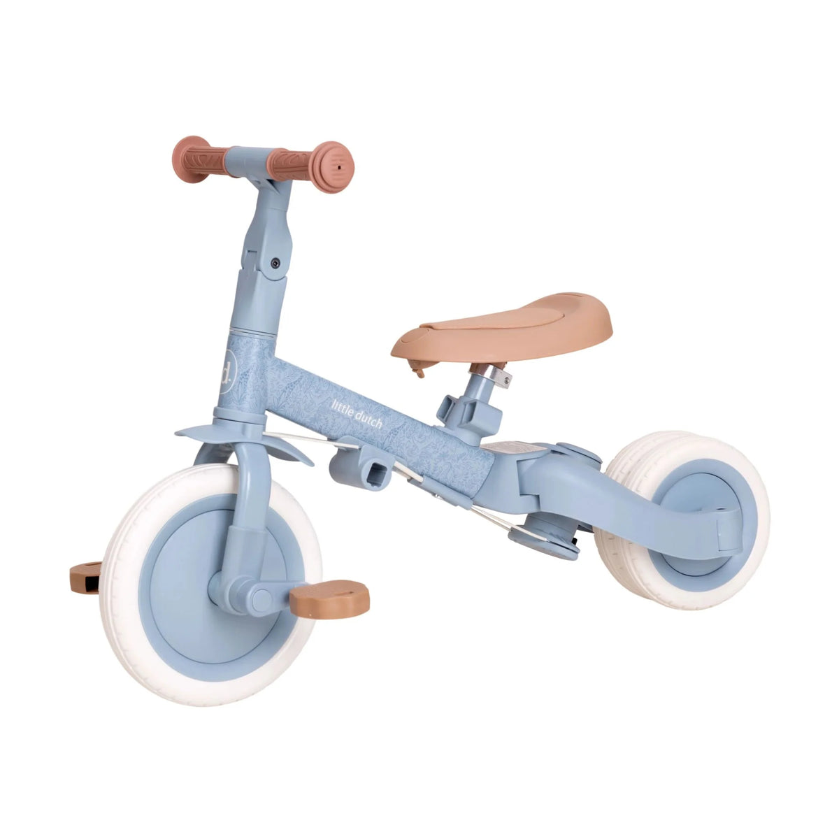 Little Dutch - 4 in 1 Tricycle With Push Bar - Blue