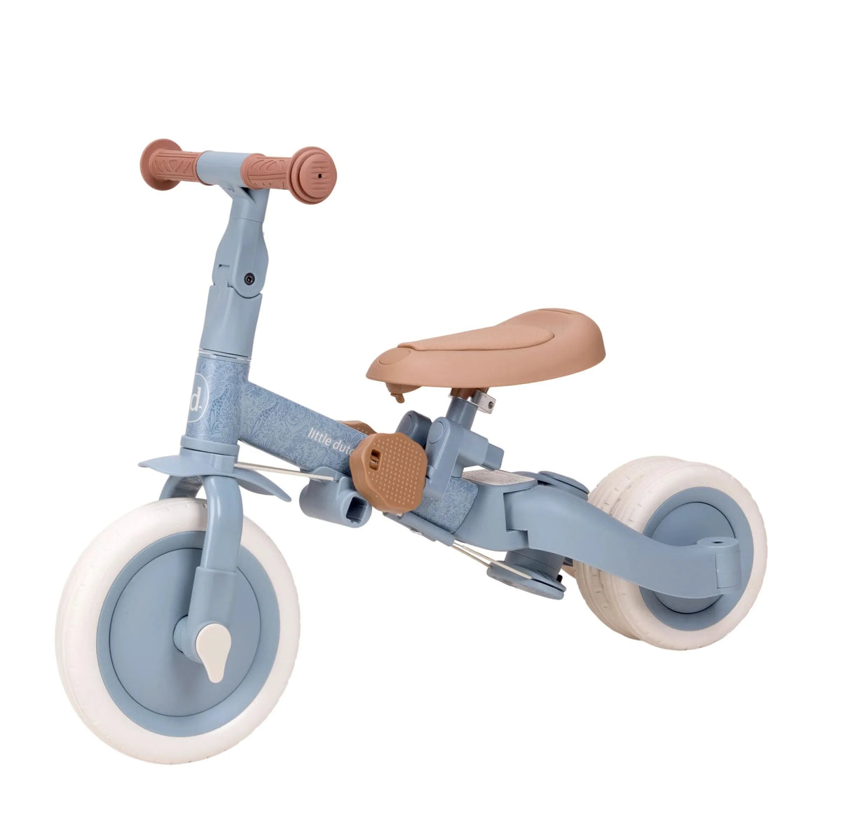 Little Dutch - 4 in 1 Tricycle With Push Bar - Blue