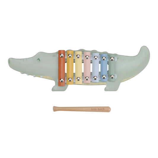 Little Dutch - Wooden Xylophone Crocodile - Safari Friends