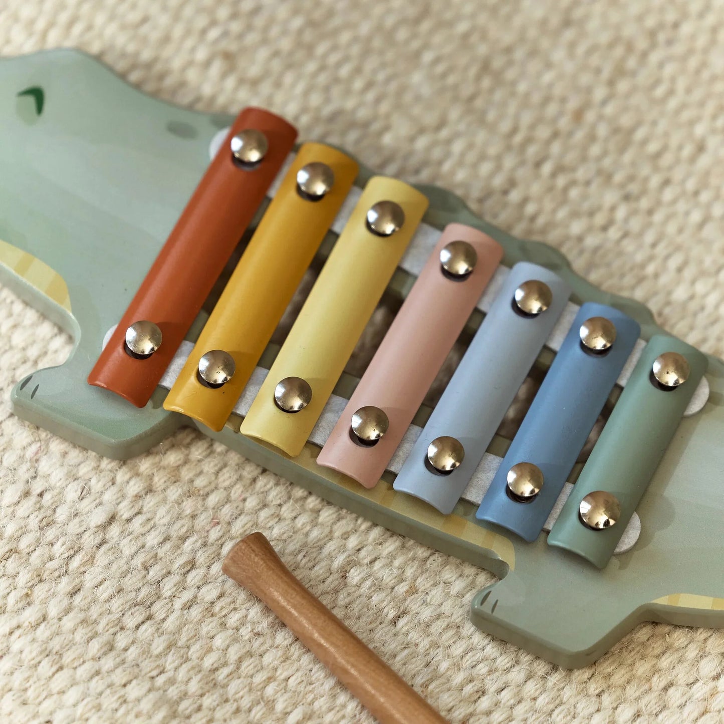 Little Dutch - Wooden Xylophone Crocodile - Safari Friends