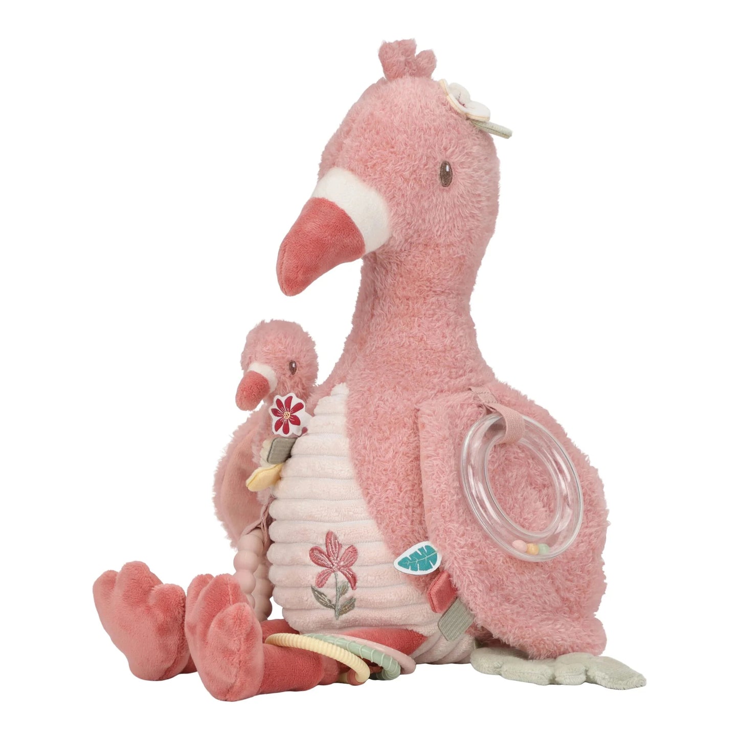 Little Dutch - Cuddle Flamingo Activity Toy - Safari Friends