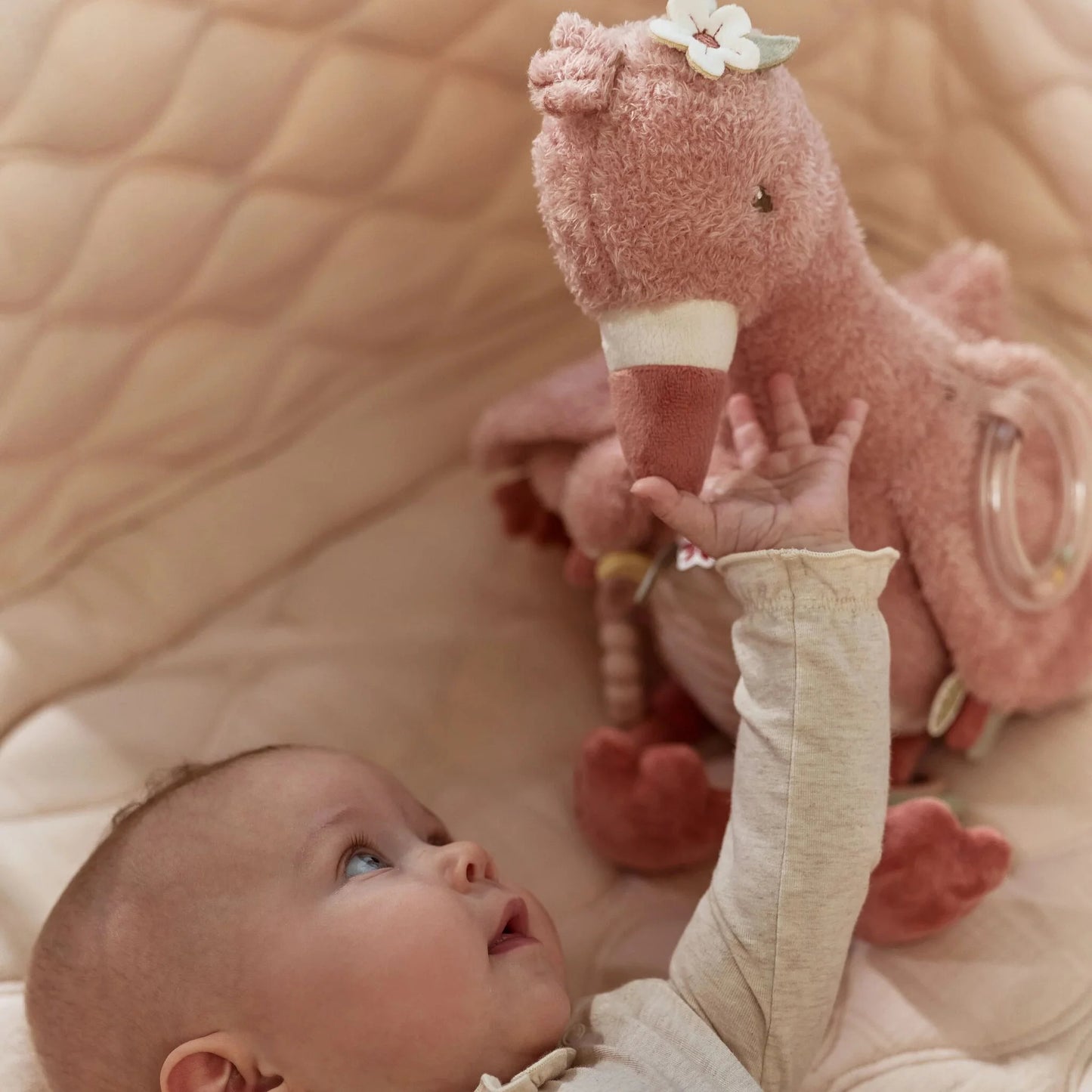 Little Dutch - Cuddle Flamingo Activity Toy - Safari Friends