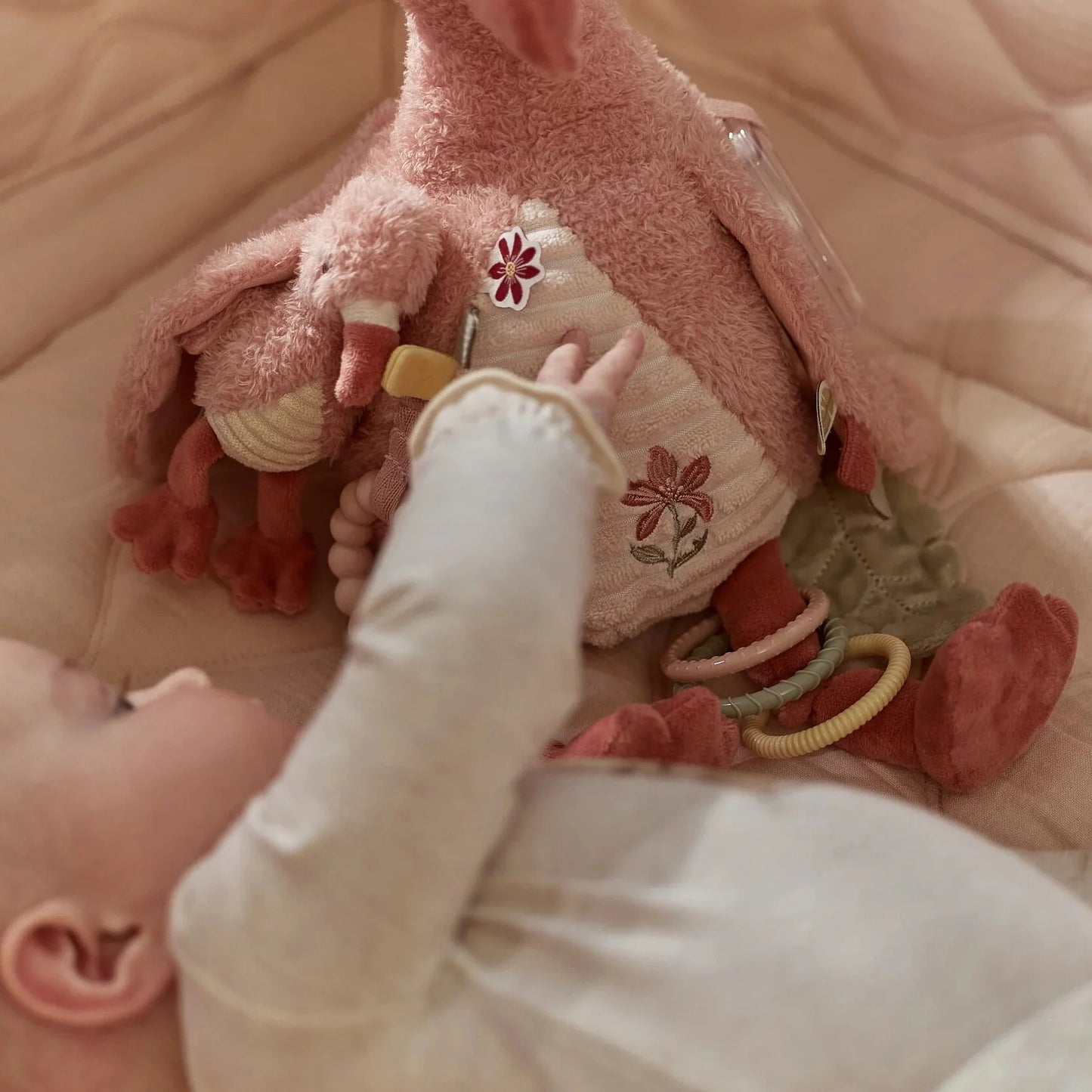 Little Dutch - Cuddle Flamingo Activity Toy - Safari Friends