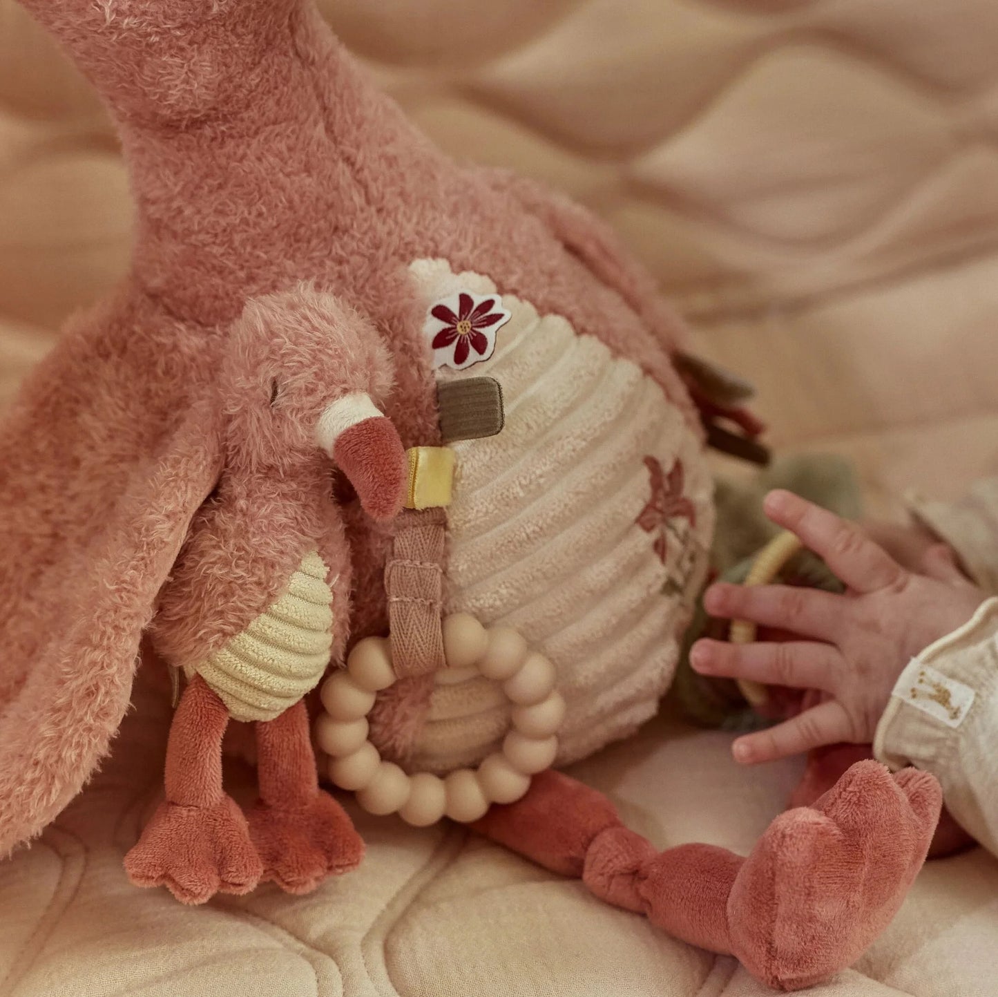 Little Dutch - Cuddle Flamingo Activity Toy - Safari Friends