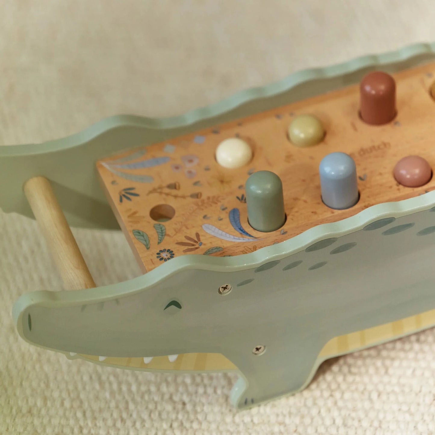 Little Dutch - Wooden Hammer Bench - Safari Friends