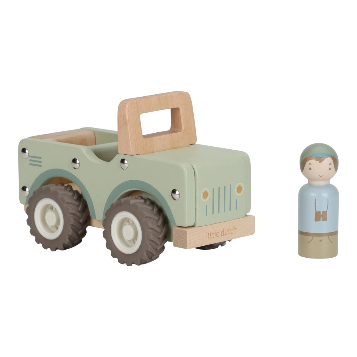 Little Dutch - Wooden Safari Car -  Safari Friends
