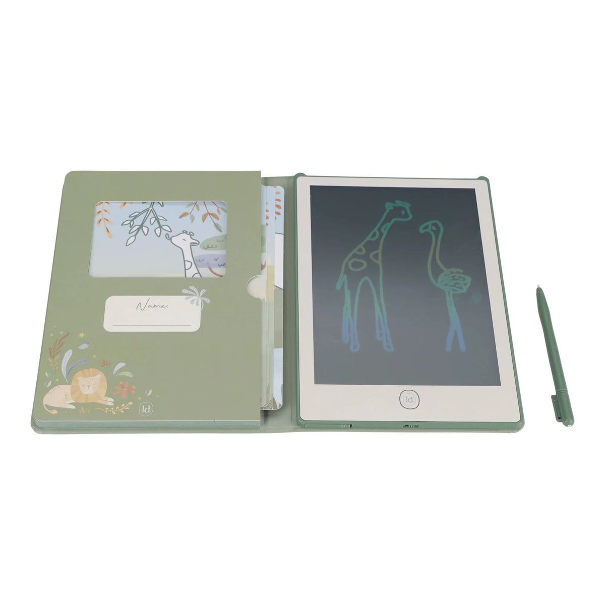 Little Dutch -  Green Drawing Tablet - Safari Friends