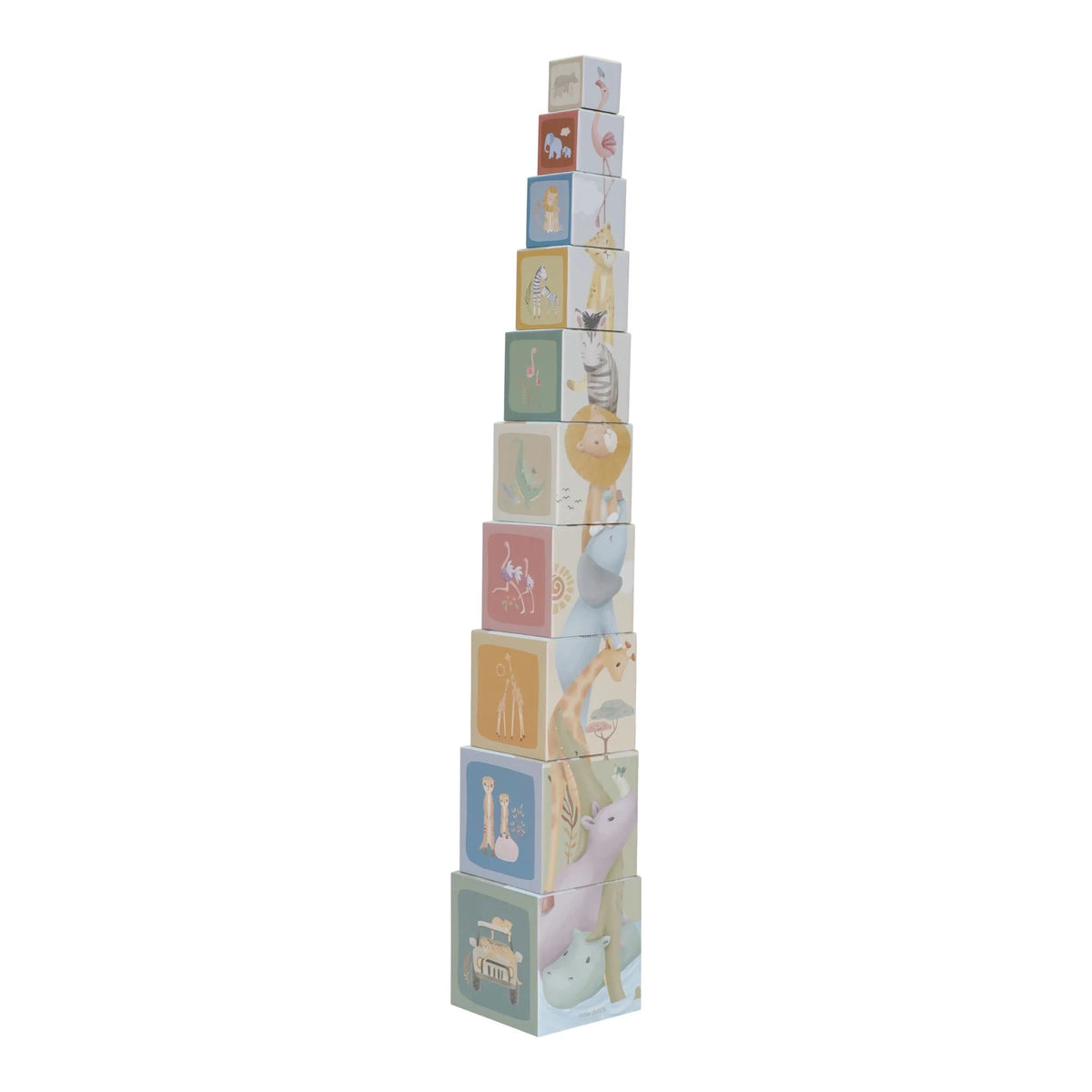 Little Dutch - Stacking Blocks - Safari Friends