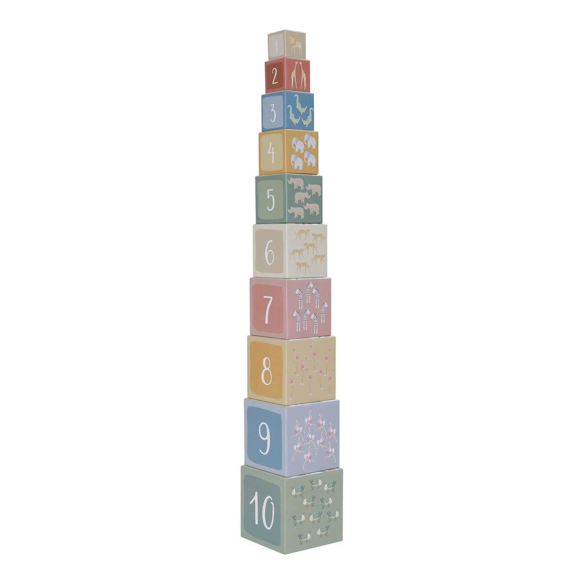 Little Dutch - Stacking Blocks - Safari Friends