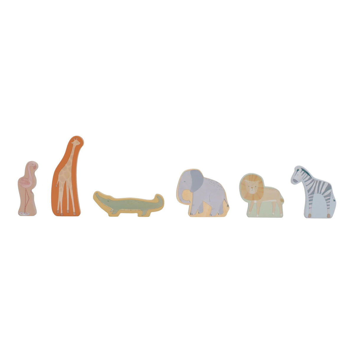 Little Dutch - Wooden Safari Car with Animals