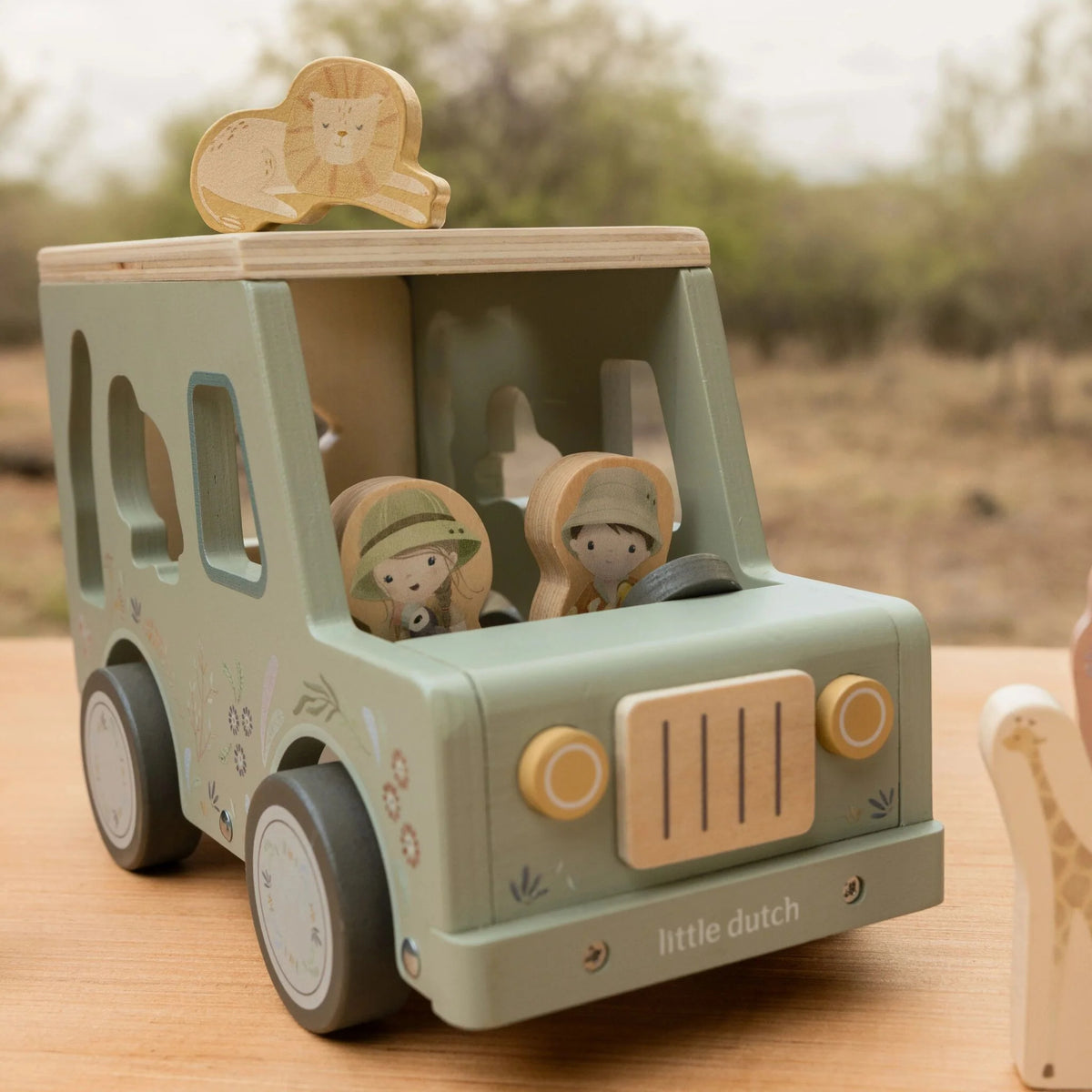 Little Dutch - Shape Sorter Safari Friends Car