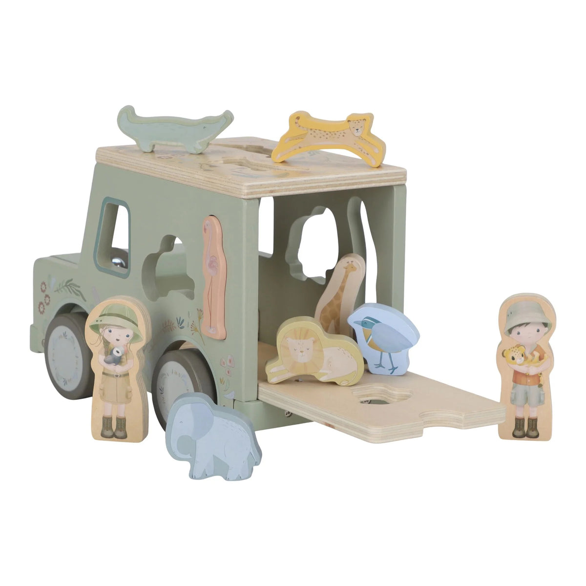 Little Dutch - Shape Sorter Safari Friends Car