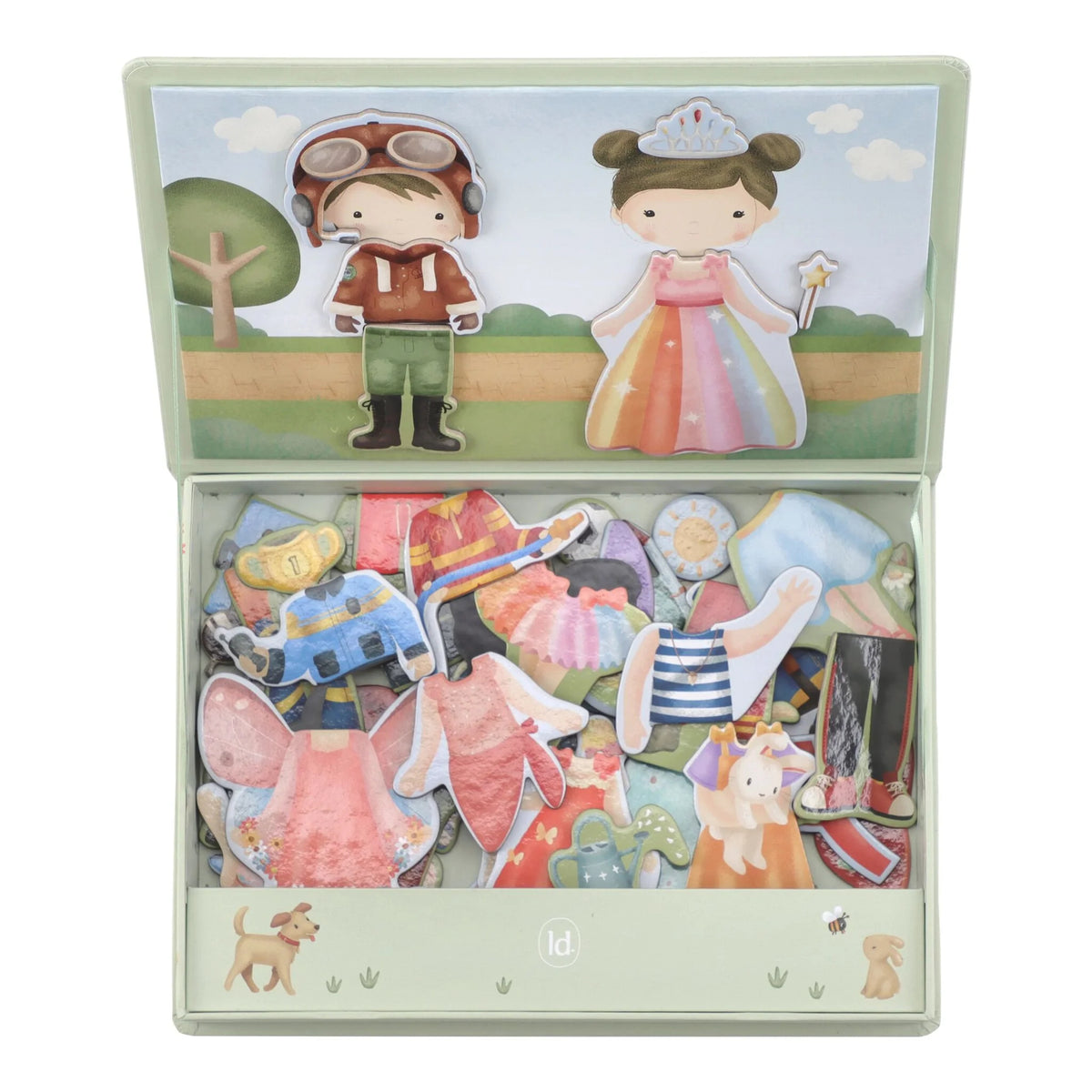 Little Dutch -  Magnetic Playboard Dress-up Jim and Rosa