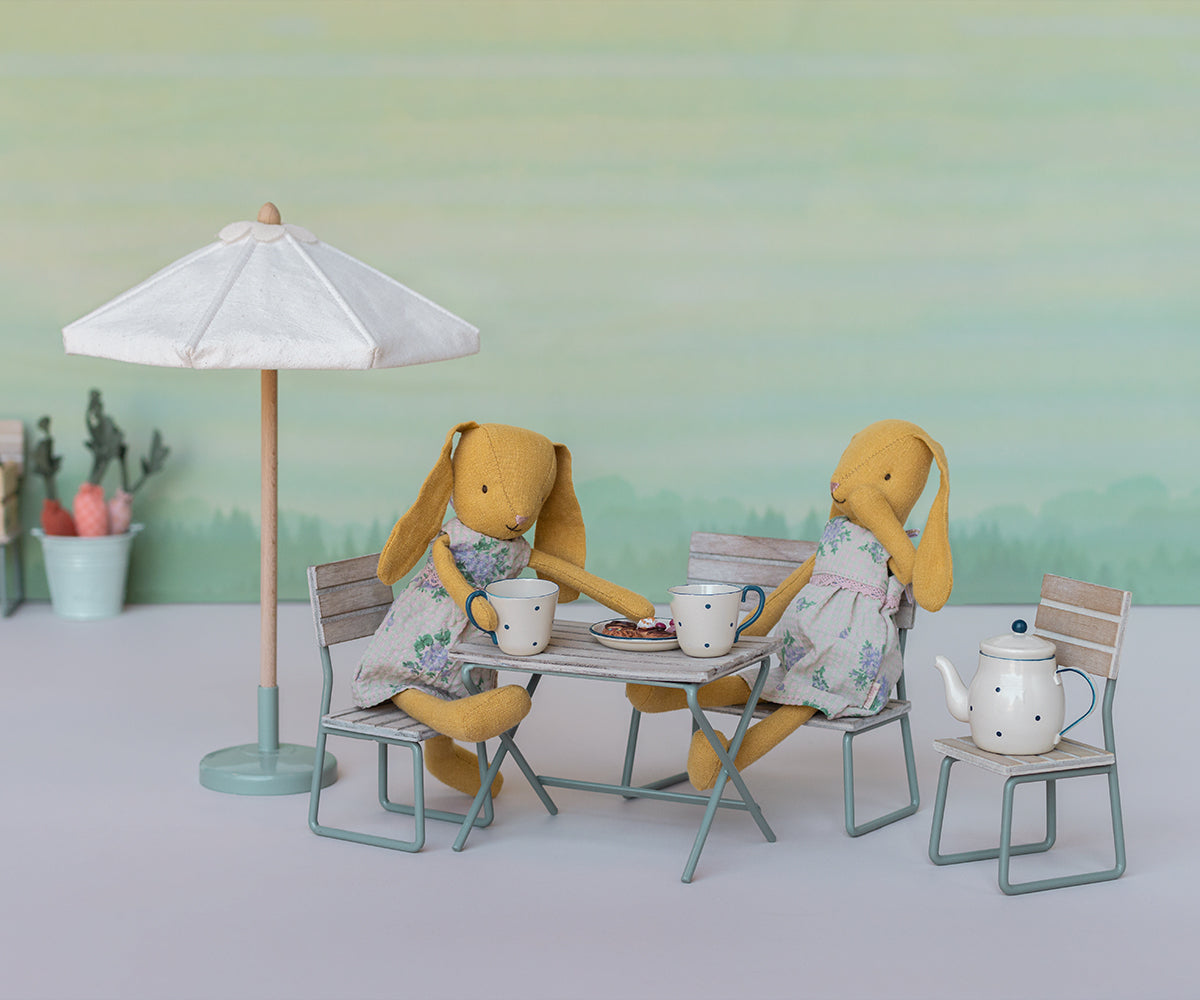 Maileg - Garden Set Table With Chair And Bench