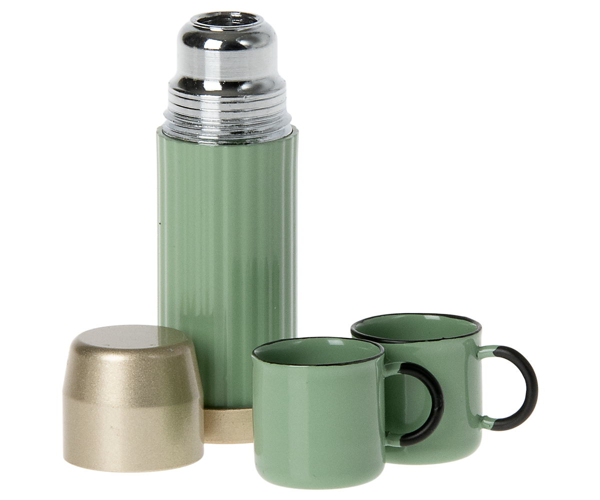 Maileg - Thermos and cups, Mouse - Mint