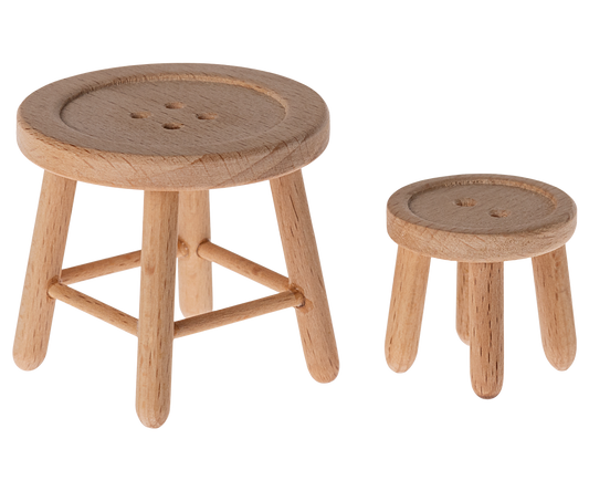 Maileg - Table and Stool Set - Mouse