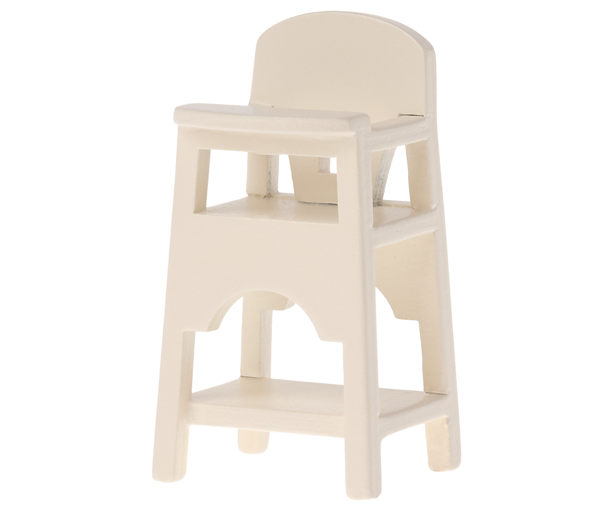 Maileg - High Chair, Mouse - Off White