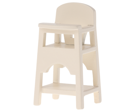 Maileg - High Chair, Mouse - Off White