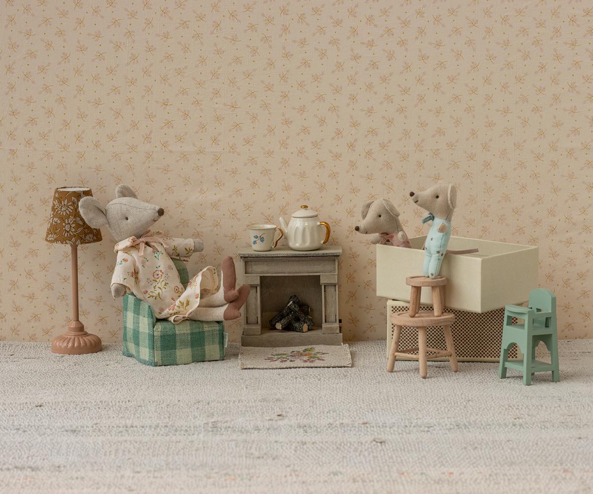 Maileg - High Chair Mouse - Mint
