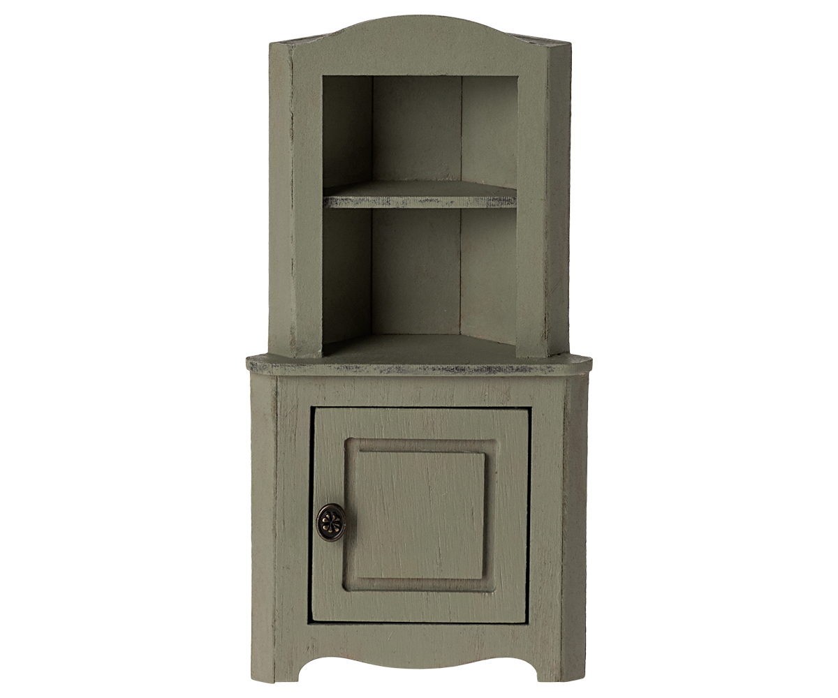 Maileg - Corner Cabinet, Mouse - Light Green