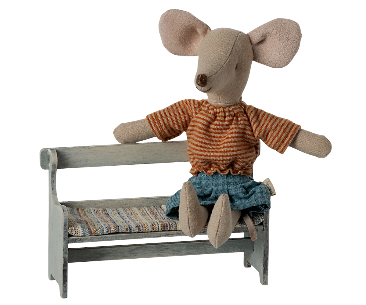 Maileg - Bench, Mouse - Vintage Off White
