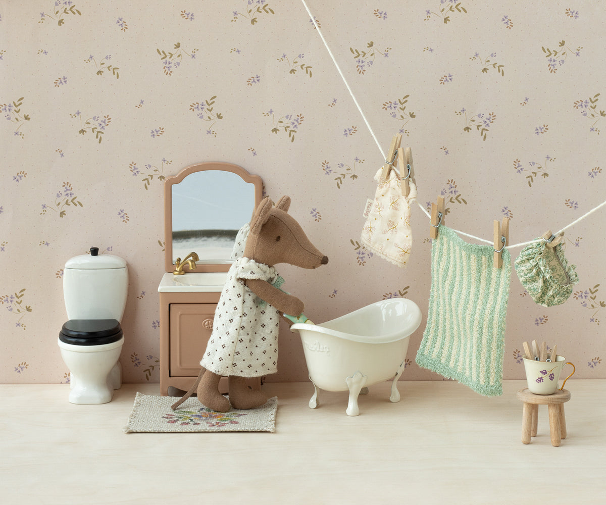 Maileg - Sink dresser, Mouse - Dark Powder