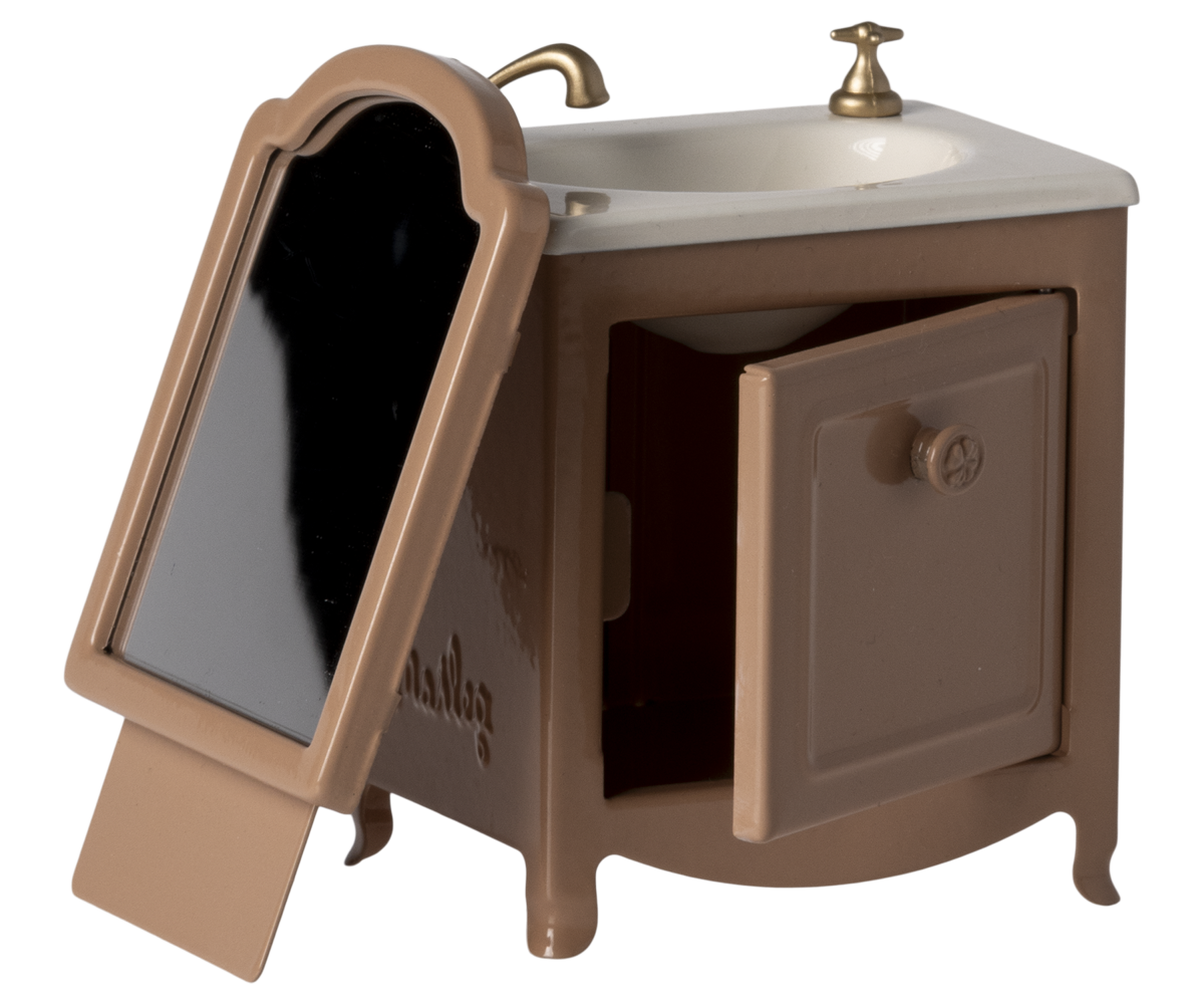 Maileg - Sink dresser, Mouse - Dark Powder