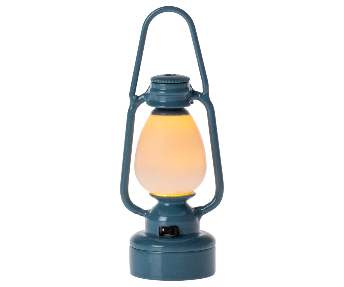 Maileg - Vintage Lantern, Mouse - Blue