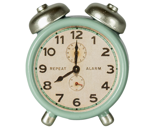 Maileg - Alarm Clock Mouse - Mint