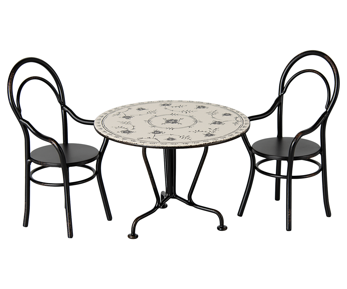 Maileg - Dinning table with 2 chairs - Miniature