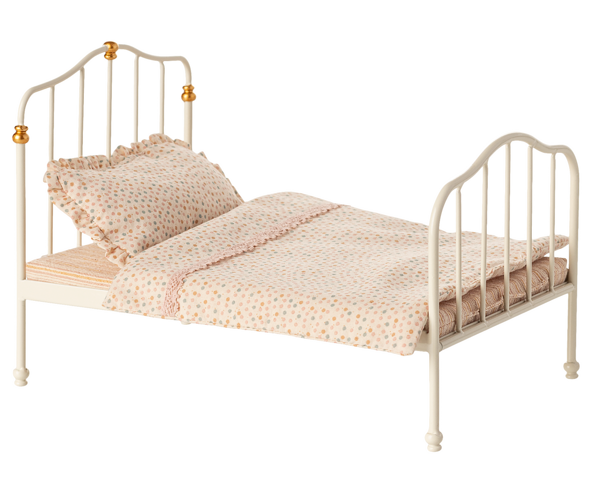 Maileg - Vintage bed Mouse - Off White
