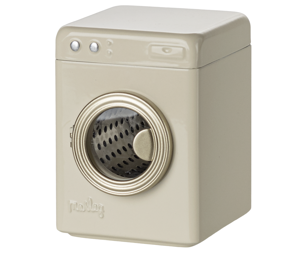 Maileg - Washing Machine, Mouse - Off White