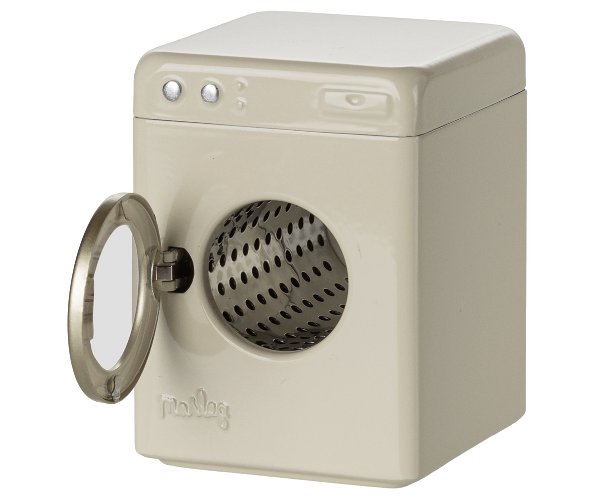 Maileg - Washing Machine, Mouse - Off White